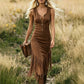 📢📢40% OFF !! ⏰Retro Western Tassel Sleeveless Slim Dress