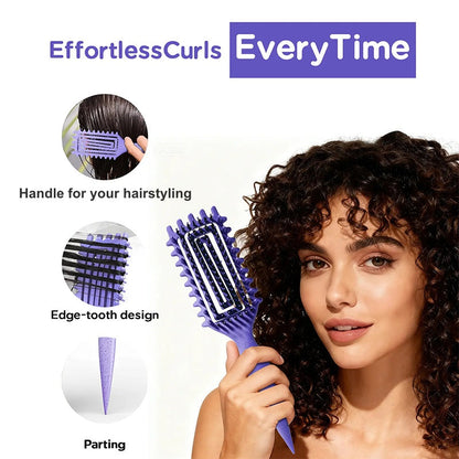 📢📢40% OFF !! ⏰Ventilated Detangling Brush for Curly Hair