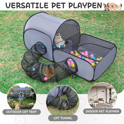 📢📢50% OFF !! ⏰Large Cat Tunnel for Play and Lounging