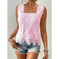 🌸 50% OFF NOW! 🌸Women's Elegant Square Neck Lace Tank Top