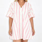 Women's Casual V-Neck Puff Sleeve Dress