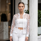 🌸LIMITED-TIME 50% OFF!⏰✨Women's Summer Floral Sheer Mesh Jacket