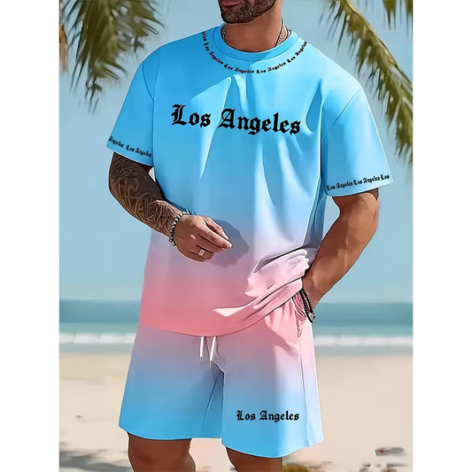 📢📢40% OFF !! ⏰Men's Summer Casual Printed 2-Piece Set