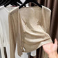 Women Thin Cropped Cardigan Button Front Summer Shawl for Slip Dress