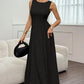 📢📢40% OFF !! ⏰ Women's Sleeveless Pleated Maxi Dress – Flattering A-line – 94K+ sold, perfect for summer or special occasions 🌸🌿☀️