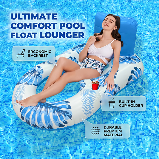 📢📢40% OFF !! ⏰Premium Inflatable Pool Float Lounger