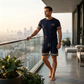 📢📢40% OFF !! ⏰Men Summer 2-Piece T-Shirt and Shorts Casual Set