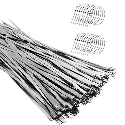 📢📢40% OFF !! ⏰Heavy-Duty Self-Locking Stainless Steel Cable Ties