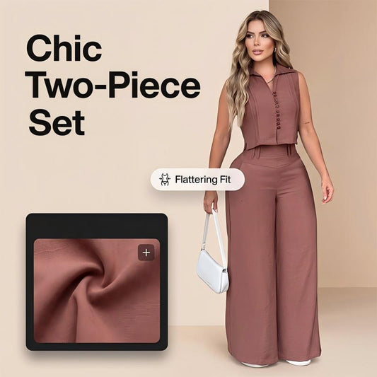 📢📢40% OFF !! ⏰Women's Sleeveless Top & Pants 2-Piece Set