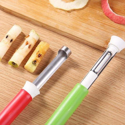 📢📢40% OFF !! ⏰Stainless Steel Fruit Corer & Peeler 2 in 1