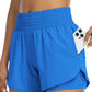 📢📢40% OFF !! ⏰Women Athletic Yoga Shorts Doubled Layer Gym Shorts