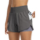 📢📢40% OFF !! ⏰Women Athletic Yoga Shorts Doubled Layer Gym Shorts