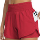 📢📢40% OFF !! ⏰Women Athletic Yoga Shorts Doubled Layer Gym Shorts