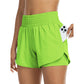 📢📢40% OFF !! ⏰Women Athletic Yoga Shorts Doubled Layer Gym Shorts