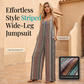 Women Striped Wide Leg Jumpsuit