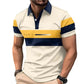 Men's Casual Color Block Shirt Short Sleeve