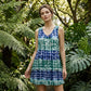 📢📢50% OFF !! ⏰Women's Sleeveless V-Neck Tie-Dye Dress
