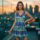📢📢50% OFF !! ⏰Women's Sleeveless V-Neck Tie-Dye Dress