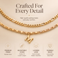 Dainty Layered Gold Initial Anklets