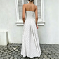 📢📢50% OFF !! 👗 WOMEN'S OFF-SHOULDER POLKA DOT DRESS — Flattering Ruched Waist & Flowing A-Line Evening Wear ✨