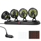 📢📢40% OFF !! ⏰4-Head Car Cooling Fan with 360 Degree Rotation