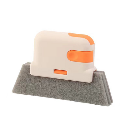 📢📢50% OFF !! ⏰ 3-in-1 Window Track Cleaning Tool with Scrubbing Pad 💪