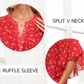 Women's 3/4 Sleeve Chiffon Blouse – Elegant Business Casual Top