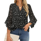 📢📢40% OFF !! ⏰Women's 3/4 Sleeve Chiffon Blouse – Elegant Business Casual Top