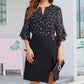 Women's 3/4 Sleeve Chiffon Blouse – Elegant Business Casual Top