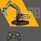 Heavy-Duty Alloy Remote Control Excavator Toy