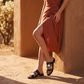 Women's Toe Loop Flat Sandals