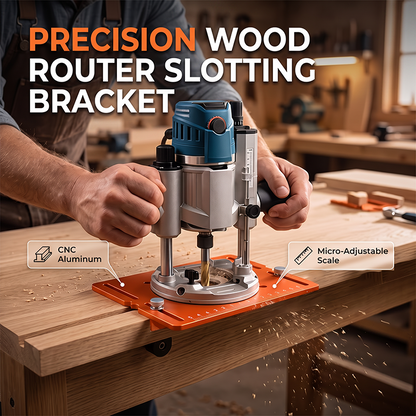 📢📢50% OFF !!⏰Aluminum Alloy Wood Router Slotting Bracket Guide Tool