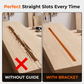 📢📢50% OFF !!⏰Aluminum Alloy Wood Router Slotting Bracket Guide Tool