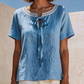 📢📢40% OFF !! ⏰Lace Tie Neck Top – Delicate lace & flattering tie – Perfect for romantic dates.