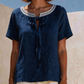 📢📢40% OFF !! ⏰Lace Tie Neck Top – Delicate lace & flattering tie – Perfect for romantic dates.