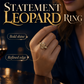 📢📢40% OFF !! ⏰Vintage Leopard Print Oval Ring
