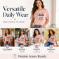 Women's Letter Print Casual Short-Sleeve T-Shirt