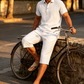 📢📢40% OFF !! ⏰Men Summer Shirt and Crop Pants Set Casual Beach Outfit