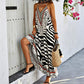 📢📢40% OFF !! ⏰🎉 2026 Sale — Over 32,000 Sold!🐆 Women's Animal Print Backless Halter Maxi Dress 🌴