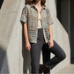 Women’s Casual Loose Fit Collared Blouse for Summer