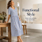 Women’s Casual Striped Relaxed Fit Dress