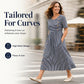 Women’s Casual Striped Relaxed Fit Dress