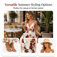 📢📢40% OFF !! ⏰Women's Printed Spaghetti Strap Maxi Dress