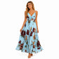 📢📢40% OFF !! ⏰Women's Printed Spaghetti Strap Maxi Dress