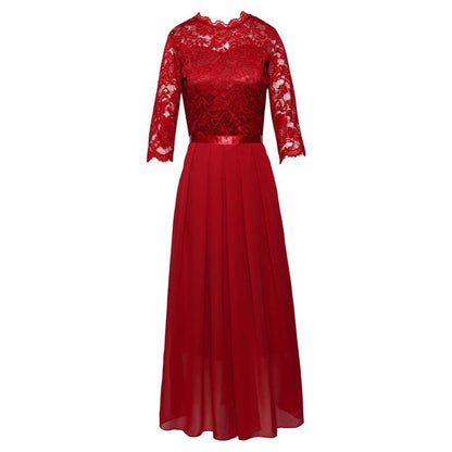 🌸😌 LIMITED TIME 50% OFF! 👚Women's Elegant Lace Bodice Maxi Dress