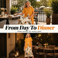 Women's Layered Look Floral Print Casual Dress