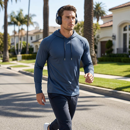 📢📢40% OFF !! ⏰🎉 2026 Sale — Over 31,000 Sold! 💞 Men's Breathable Long-Sleeve Hooded T-Shirt