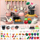 🍳 Save 50%!🥘 Kids' Toy Kitchen, Camping Themed Pretend Cooking Playset for Indoor & Outdoor Role Play ✨