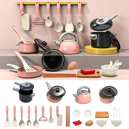🍳 Save 50%!🥘 Kids' Toy Kitchen, Camping Themed Pretend Cooking Playset for Indoor & Outdoor Role Play ✨