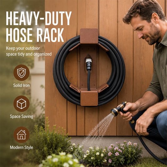 📢📢40% OFF !! ⏰Wall Mounted Iron Garden Hose Holder